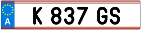 Trailer License Plate
